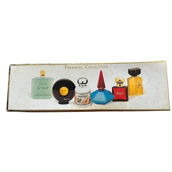 Vintage Premiere Collection Set 6 Mini Designer Perfumes Rare Womens Mini Travel - Picture 2 of 13